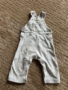 Soft Heather Gray Baby Overalls - Kids Bottoms